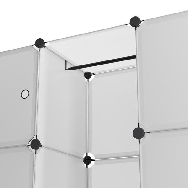 Kleiderschrank Steckregal transparent