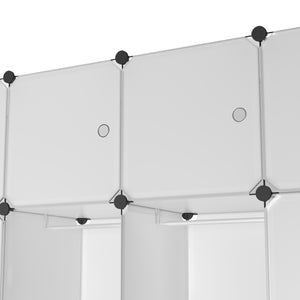 Kleiderschrank Steckregal transparent 20 Boxen