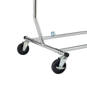 Kleiderständer 1 Stange bis 100 kg silber