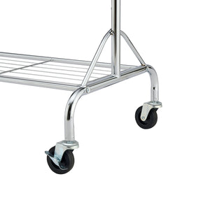 Kleiderständer 1 Stange bis 70 kg silber