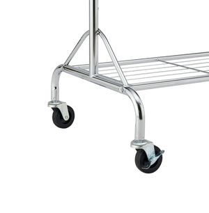 Kleiderständer 1 Stange bis 70 kg silber
