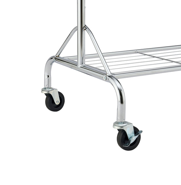 Kleiderständer 1 Stange bis 70 kg silber