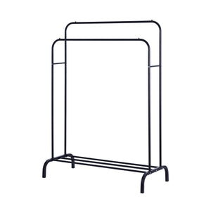 Kleiderständer 2 Stangen bis 40 kg schwarz