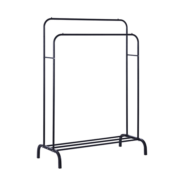 Kleiderständer 2 Stangen bis 40 kg schwarz