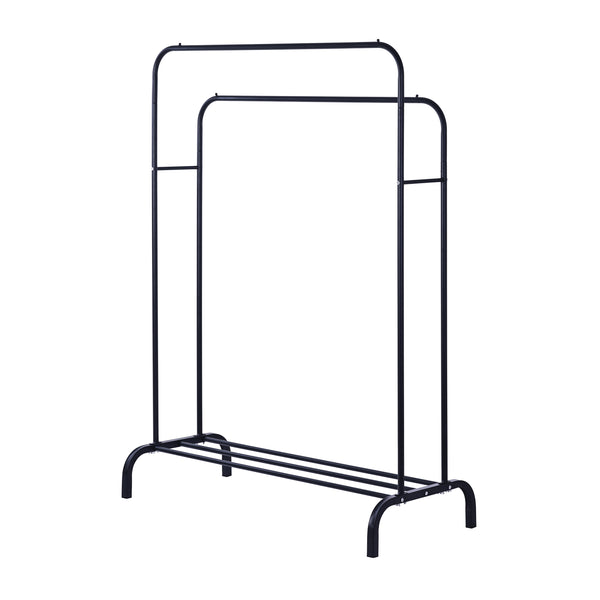 Kleiderständer 2 Stangen bis 40 kg schwarz