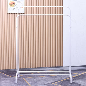 Kleiderständer 2 Stangen bis 40 kg weiss