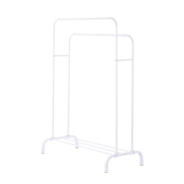 Kleiderständer 2 Stangen bis 40 kg weiss