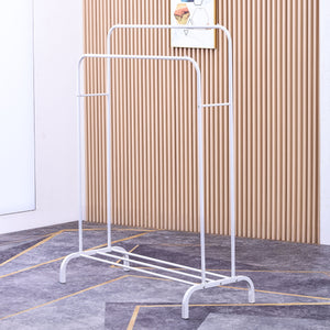 Kleiderständer 2 Stangen bis 40 kg weiss