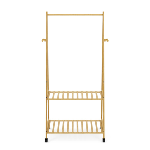 Kleiderständer Bambus KOHANA 152 x 70 cm natur
