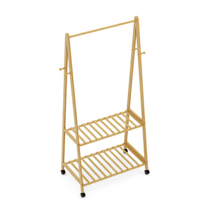 Kleiderständer Bambus KOHANA 152 x 70 cm natur