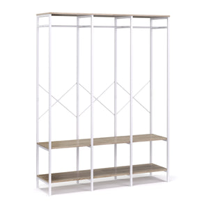 Armoire portante 141 x 180 cm blanc/marron