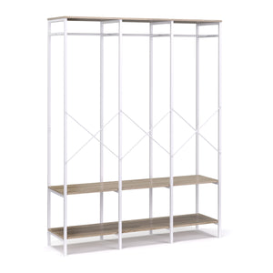 Armoire portante 141 x 180 cm blanc/marron