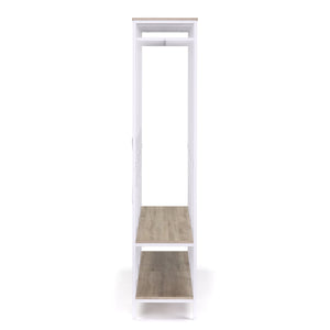 Armoire portante 141 x 180 cm blanc/marron