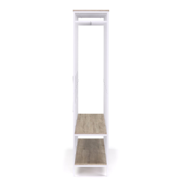 Armoire portante 141 x 180 cm blanc/marron