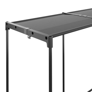 Clothes rack wardrobe 143 x 186 cm black