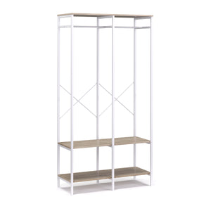 Armoire portante 94 x 180 cm blanc/marron