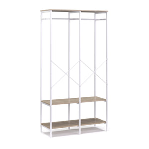 Armoire portante 94 x 180 cm blanc/marron