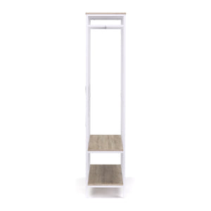 Armoire portante 94 x 180 cm blanc/marron