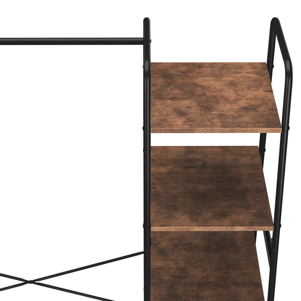 Vintage wardrobe/clothes rack BONITA 120 x 160 cm