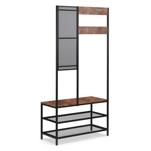 Kleiderständer Garderobe mit Spiegel Vintage BONITA