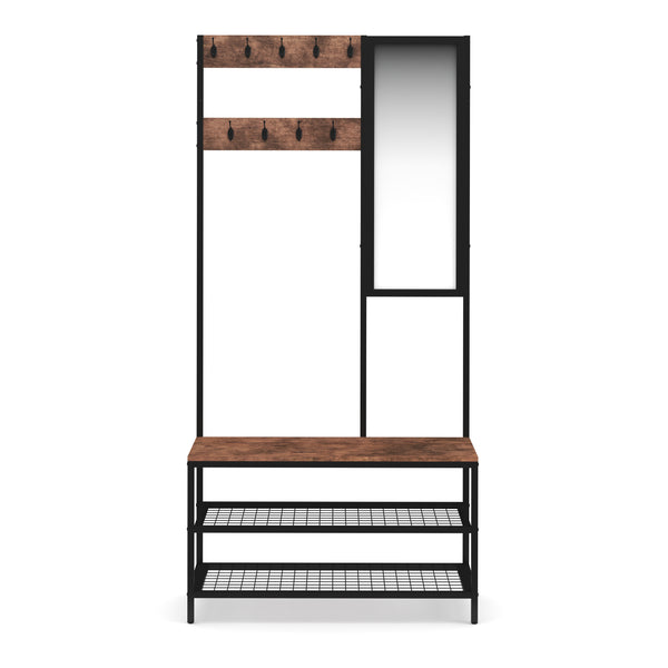 Kleiderständer Garderobe mit Spiegel Vintage BONITA