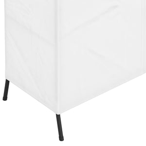 Armadio con rivestimento in tessuto 105 x 172 cm nero/bianco