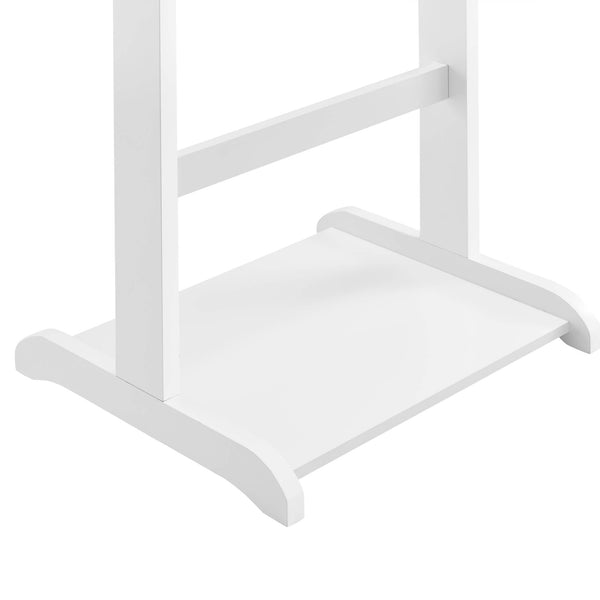 Herrendiener Kleiderständer 43,5 x 34,5 110 cm Kiefernholz Weiss