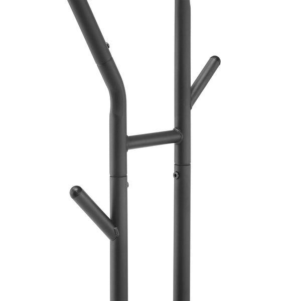Portant à vêtements sur roulettes, 2 barres, jusqu'à 80 kg, noir