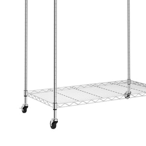 Kleiderständer 1 Stange bis 50 kg silber