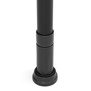 Portant à vêtements à 5 barres et 2 paniers, réglable de 200 à 270 cm, noir