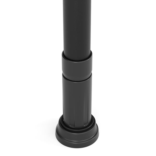 Portant à vêtements à 5 barres et 2 paniers, réglable de 200 à 270 cm, noir