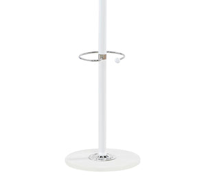 Clothes rack with umbrella holder, white