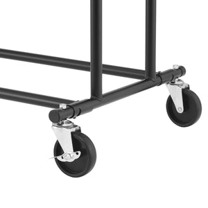 Kleiderständer 2 Stangen bis 136 kg schwarz