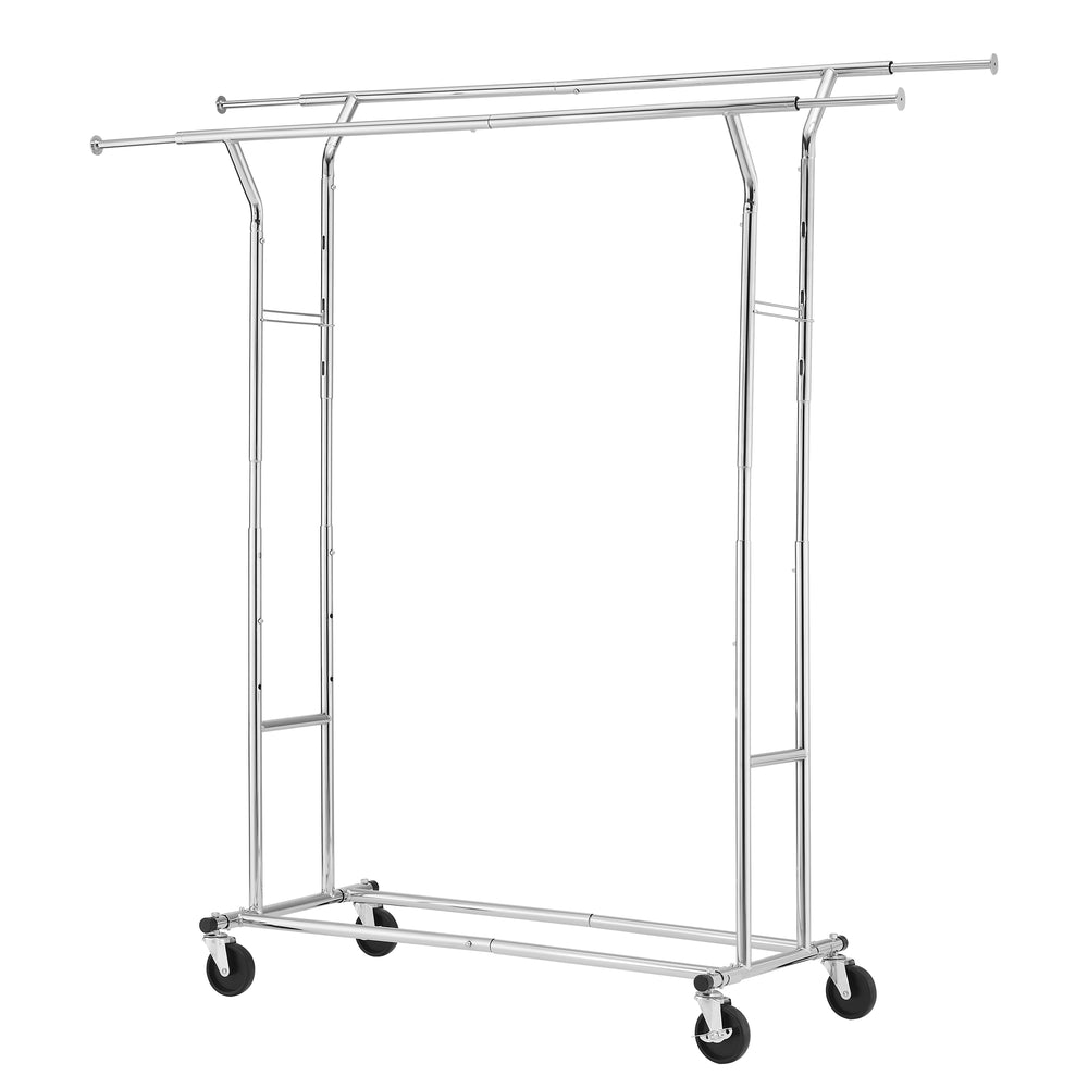 Appendiabiti con 2 barre, fino a 136 kg, argento