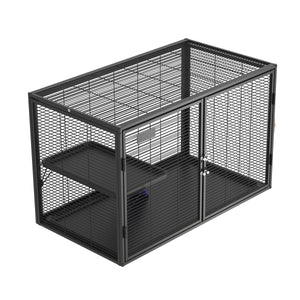 Kleintierkäfig 92 x 58 x 65 cm schwarz