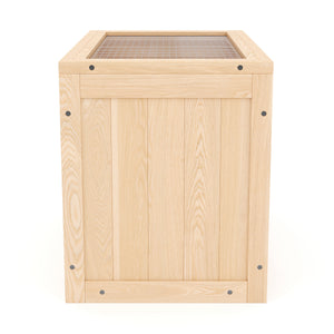 Kleintierkäfig Holz 60 x 35 x 42 cm natur