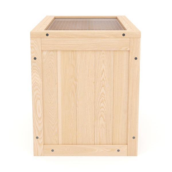 Kleintierkäfig Holz 60 x 35 x 42 cm natur