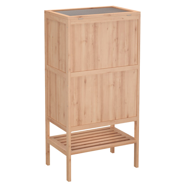 Kleintierkäfig Holz 60 x 40 x 120 cm natur