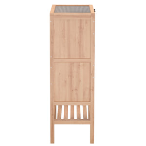 Kleintierkäfig Holz 60 x 40 x 120 cm natur