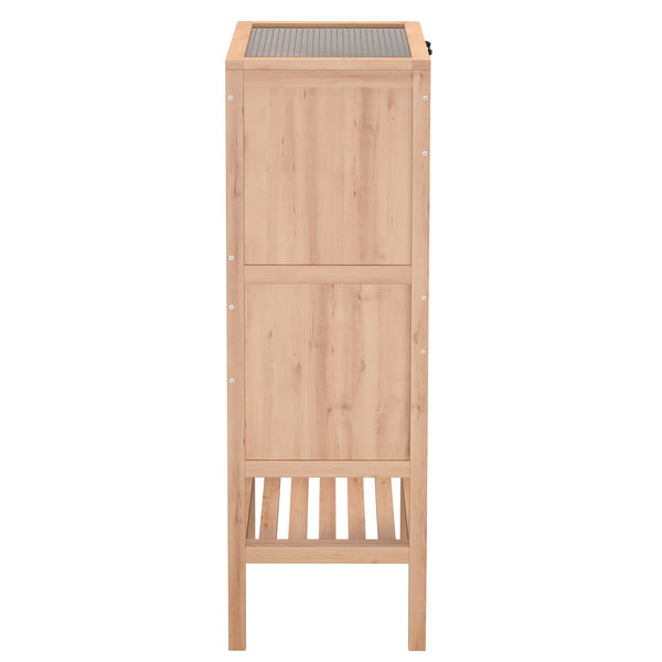 Kleintierkäfig Holz 60 x 40 x 120 cm natur