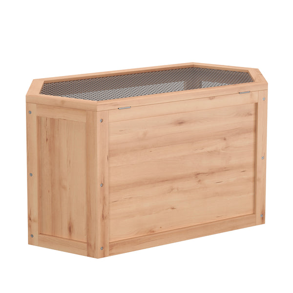 Kleintierkäfig Holz 80 x 40 x 43 cm natur