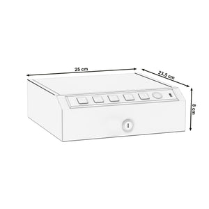 Kleintresor PORTU elektronisch 25 x 23 x 8 cm