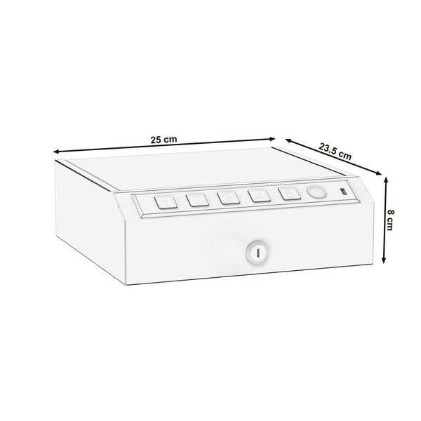 Kleintresor PORTU elektronisch 25 x 23 x 8 cm