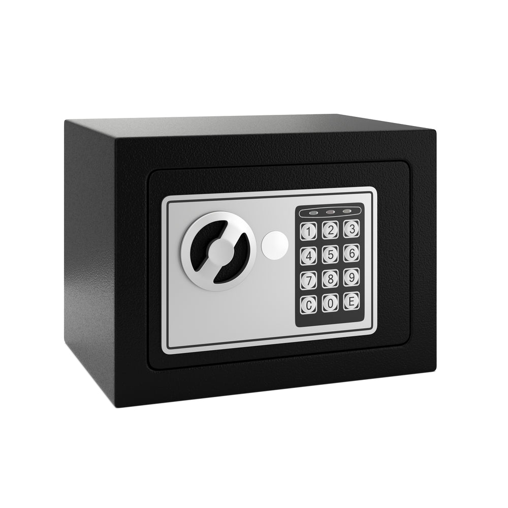 Cassaforte elettronica piccola, nera