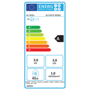 Klimaanlage Wilfa CHILL 9 mit 9000 BTU grau/weiss