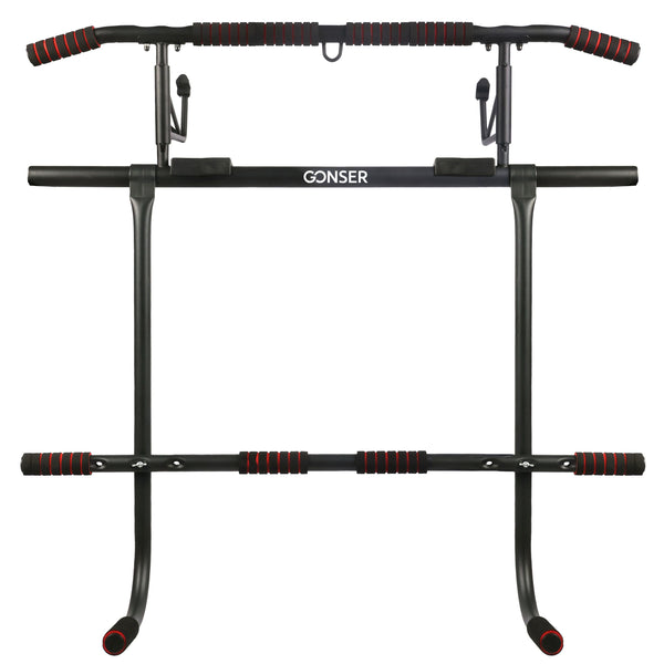 Klimmzugstange Türstange multifunktional schwarz/rot