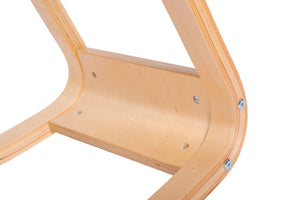 Kneeling chair, wood, beige