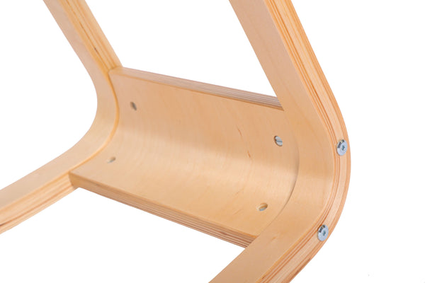 Kneeling chair, wood, beige