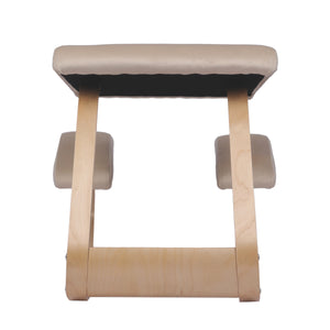Kneeling chair, wood, beige