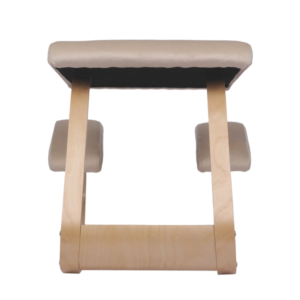 Kneeling chair, wood, beige